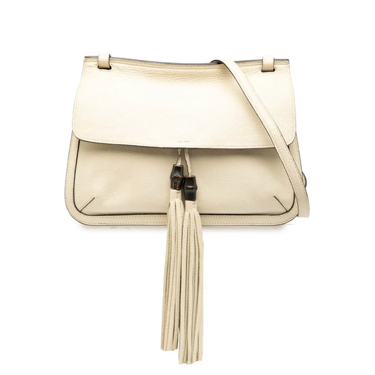 Gucci Medium Leather Bamboo Daily Crossbody