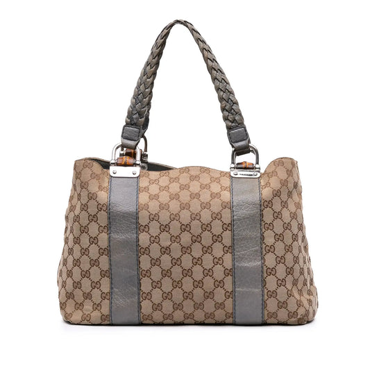 Gucci GG Canvas Bamboo Libeccio Tote