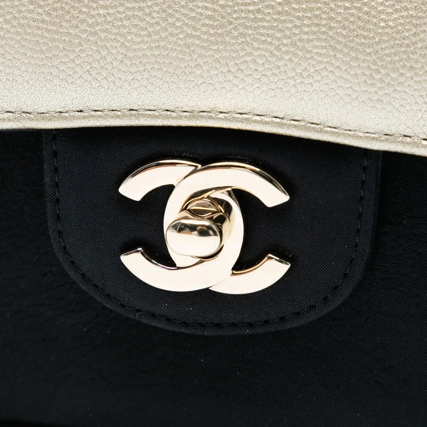 Chanel Medium Classic Bicolor Caviar Double Flap