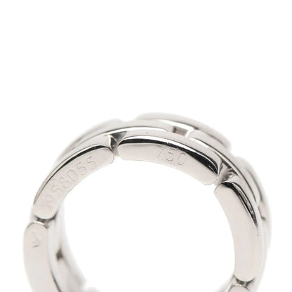 Cartier 18K White Gold Triple Row Maillon Panthère Ring