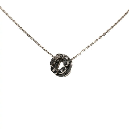 Chanel 18K White Gold Ceramic Ultra Necklace