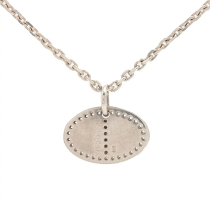 Hermès Sterling Silver Evelyne Eclipse Pendant Necklace