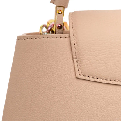 Louis Vuitton Grained Calfskin Capucines East West MM