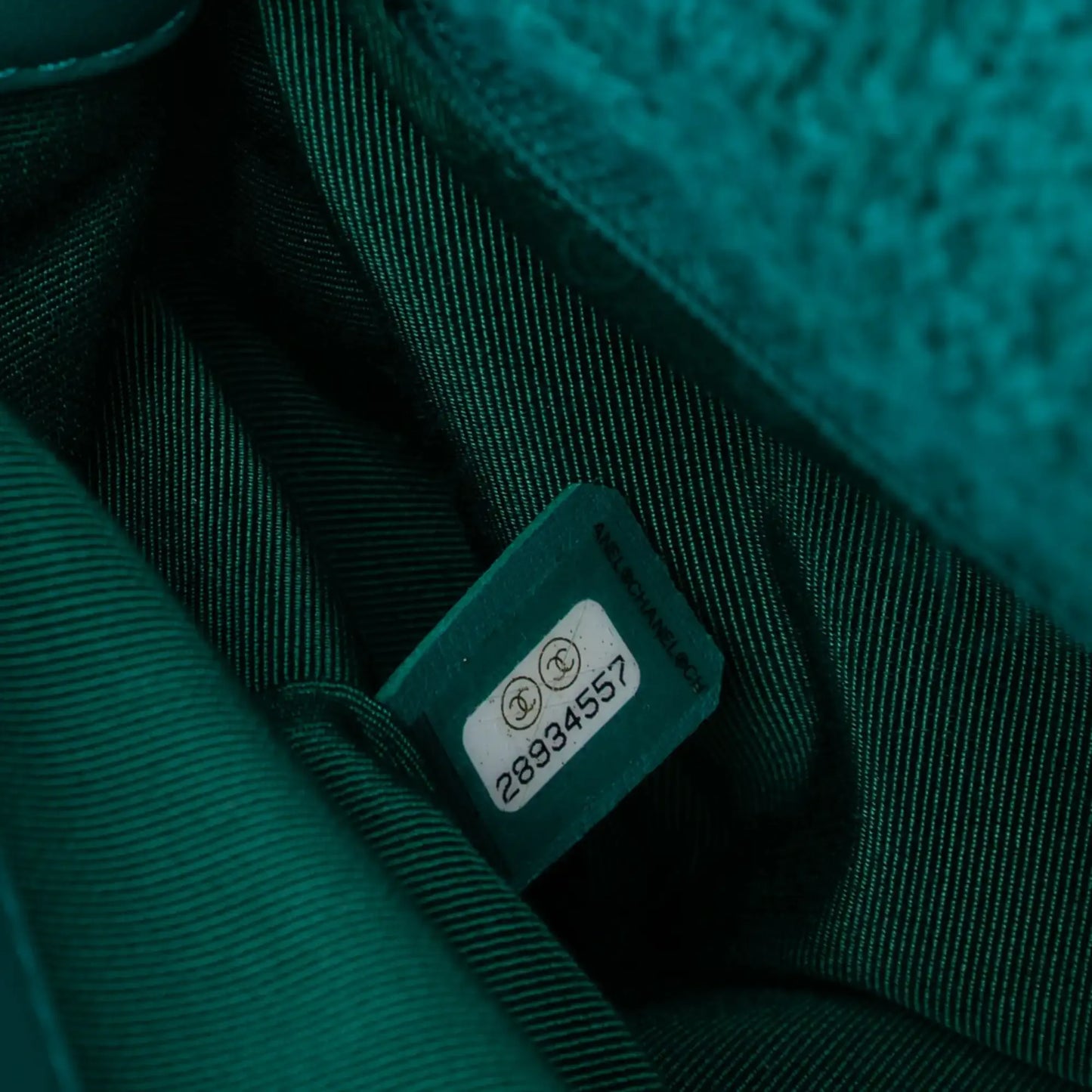 Chanel Small Wool Tweed Giant Logo Flap