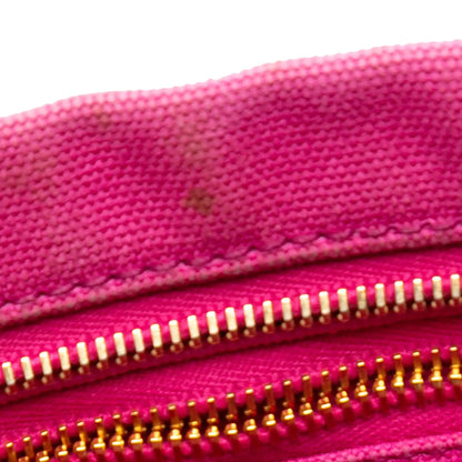 Prada Canvas Canapa Studded Vernice Clutch