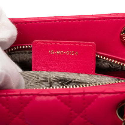 Dior Medium Lambskin Cannage Lady Dior