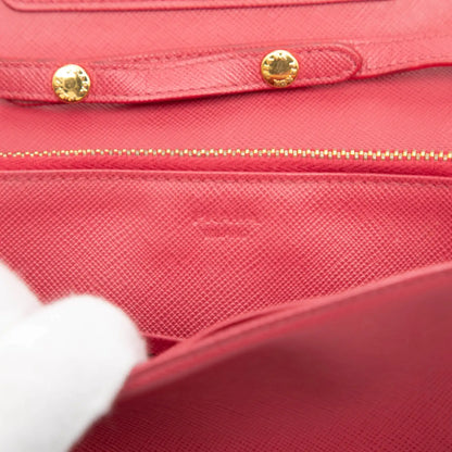 Prada Saffiano Wallet on Strap