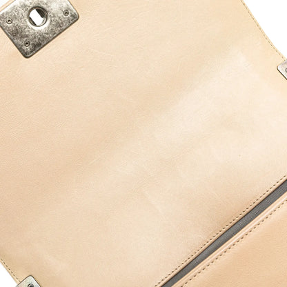Chanel Old Medium Aged Calfskin Double Stitch Boy Flap