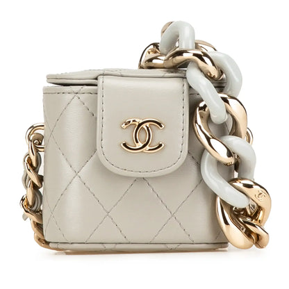 Chanel Mini Lambskin Elegant Chain Vanity Case