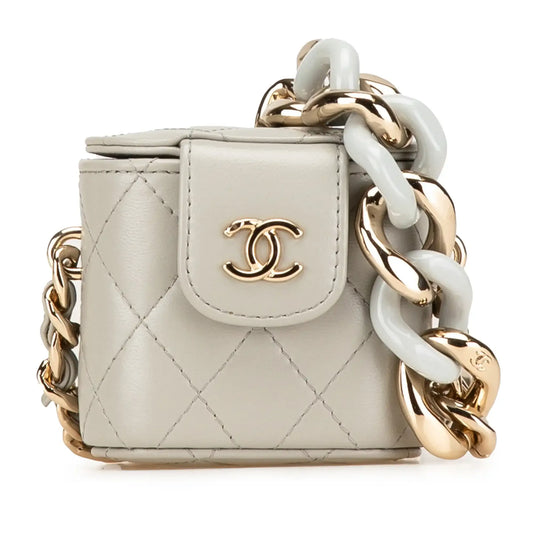 Chanel Mini Lambskin Elegant Chain Vanity Case