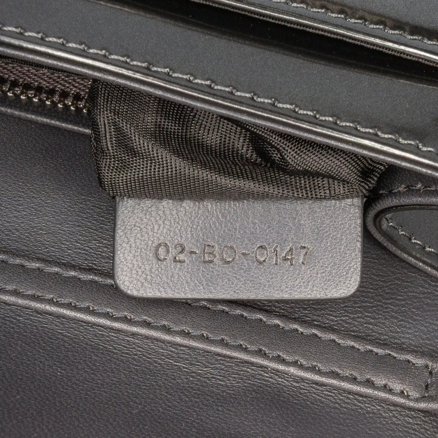 Dior Metallic Patent Microcannage Diorama Wallet on Chain