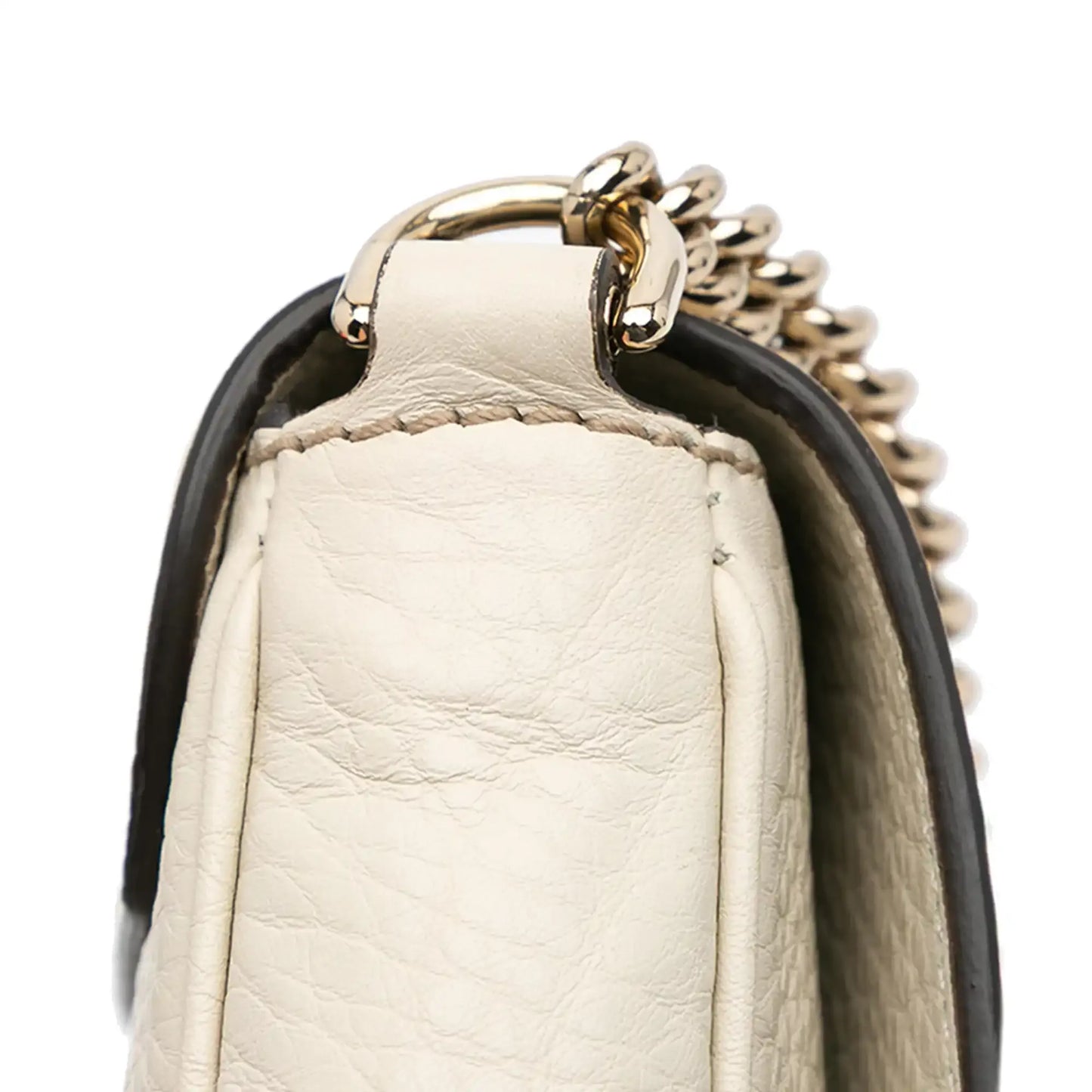 Gucci Small Leather Soho Chain Flap Crossbody