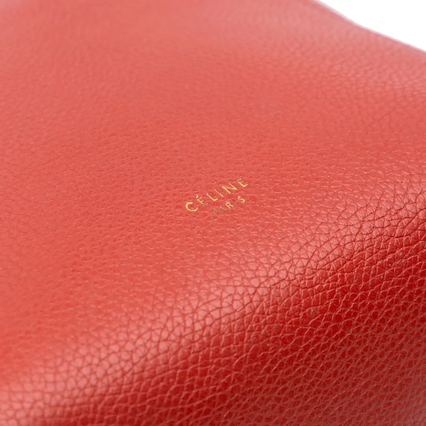 Celine Small Leather Seau Sangle Bucket Bag