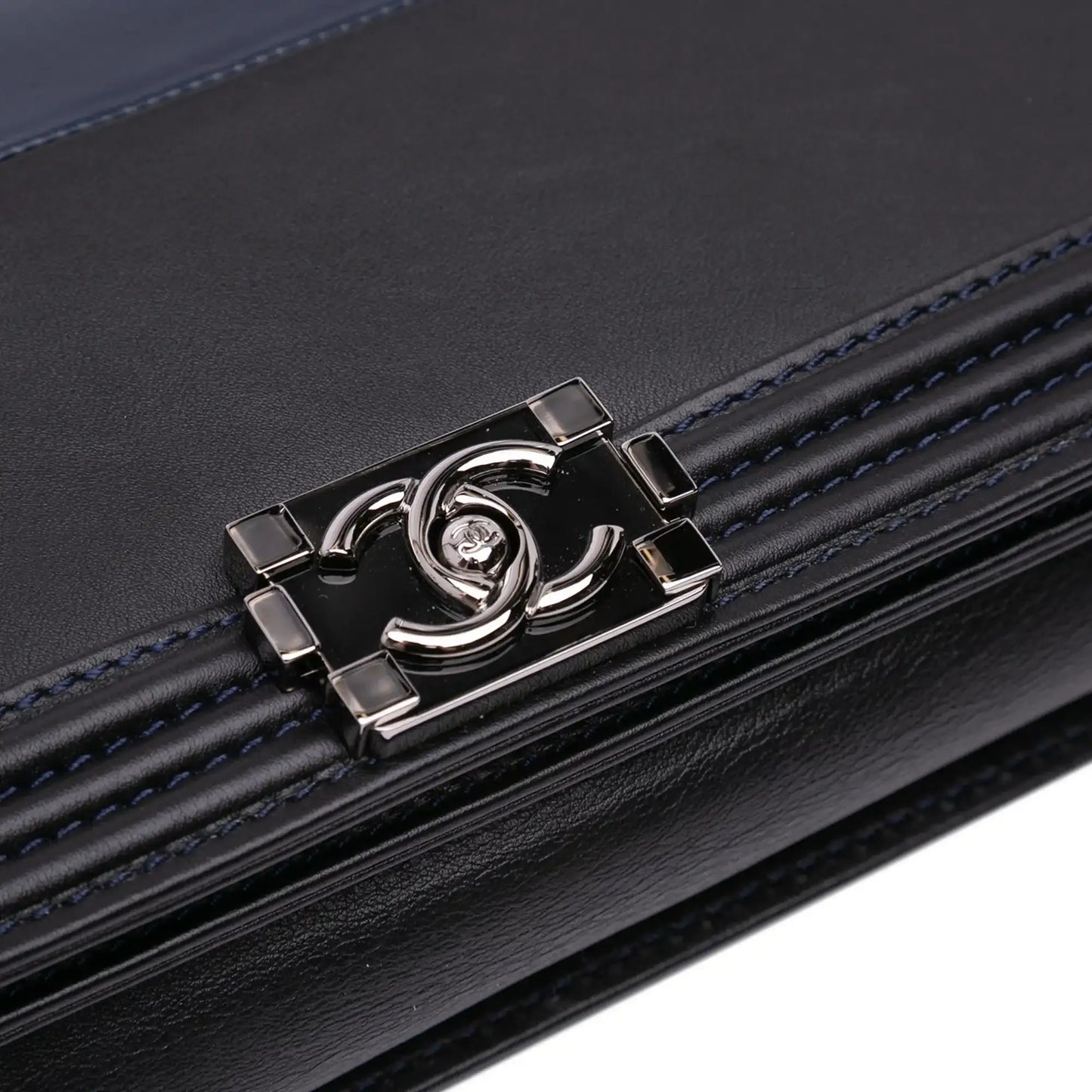 Chanel Bicolor Lambskin Boy Clutch