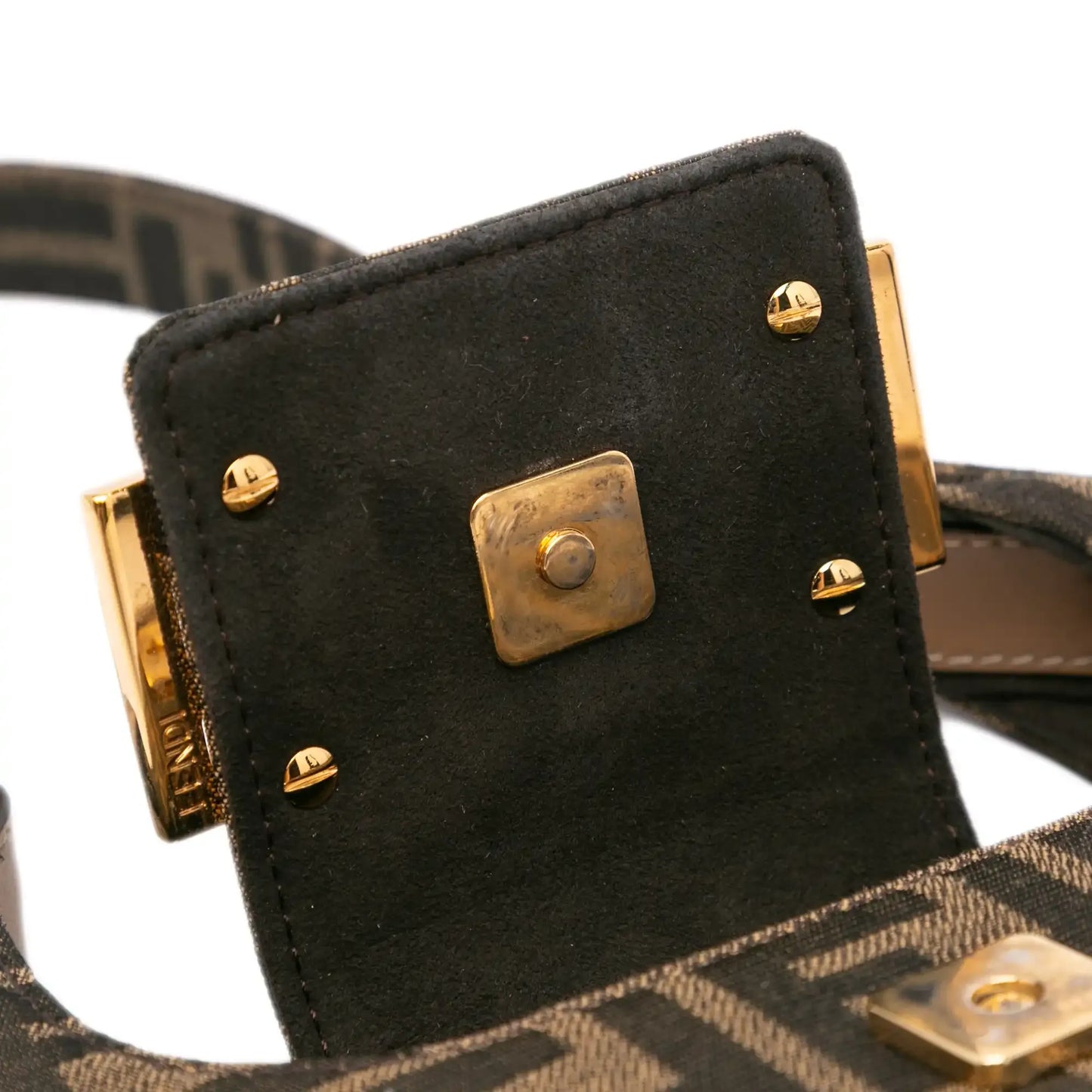 Fendi Mini Zucca Canvas Cookie Hobo