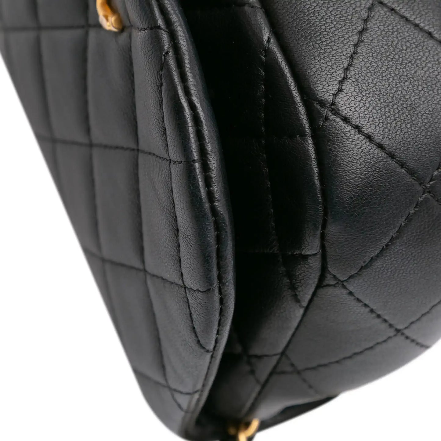 Chanel Mini Quilted Calfskin Coco Mail Clutch with Chain