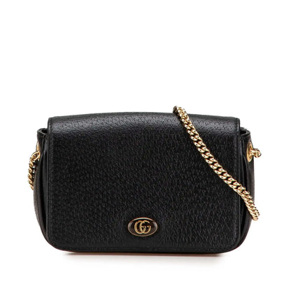 Gucci Mini Leather Double G Crossbody