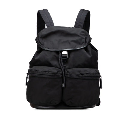 Prada Saffiano Trimmed Tessuto Backpack