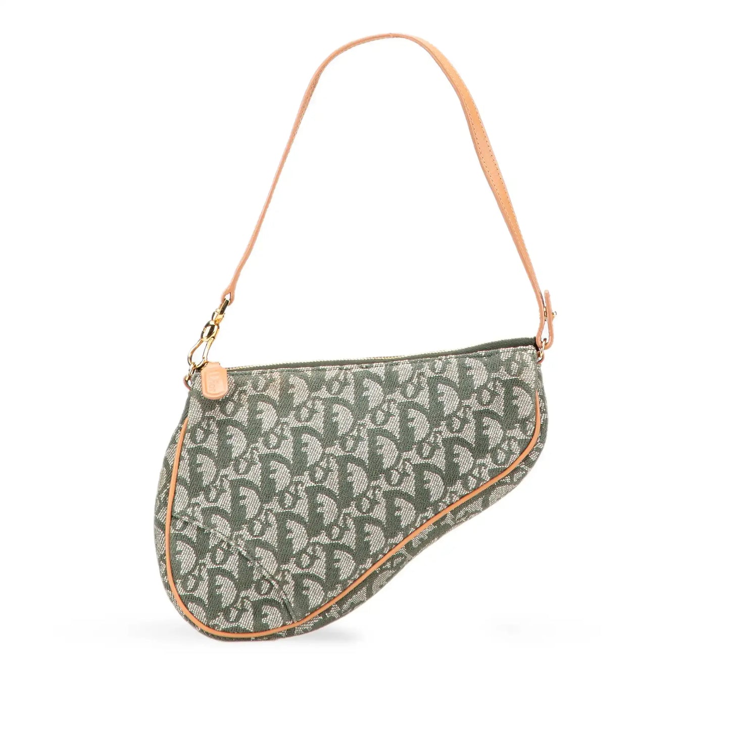 Dior Mini Diorissimo Canvas Saddle Pochette