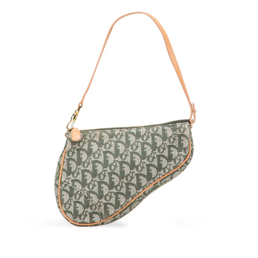 Dior Mini Diorissimo Canvas Saddle Pochette