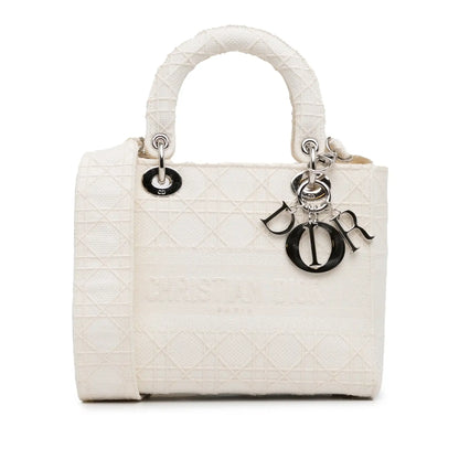 Dior Medium Canvas Cannage Lady D Lite