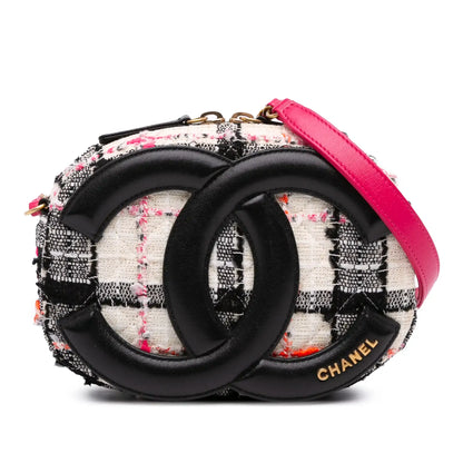 Chanel Tweed and Lambskin Coco Midnight Camera Bag