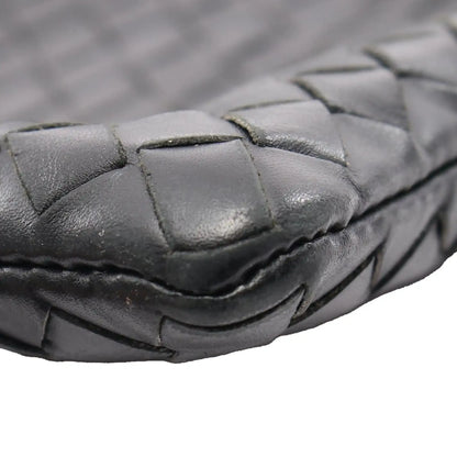 Bottega Veneta Leather Intrecciato Clutch