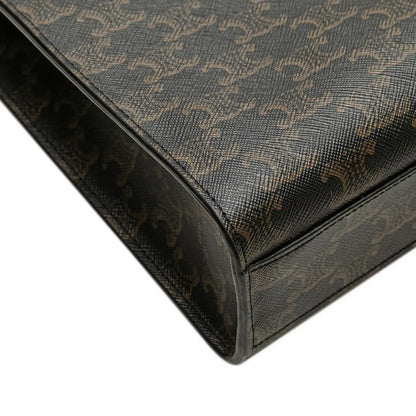 Celine Small Triomphe Coated Canvas Vertical Cabas Tote