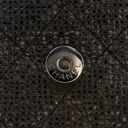 Chanel Quilted Laminated Fabric Chain Evening Crossbody