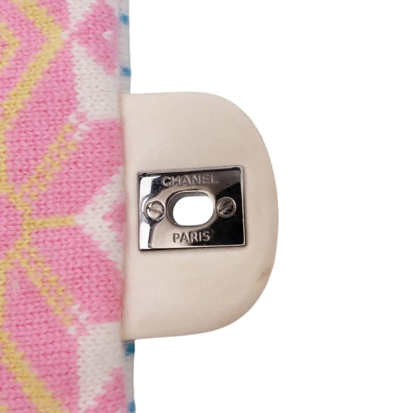 Chanel Medium Classic Multicolor Cashmere Knit Single Flap