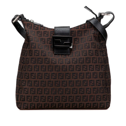 Fendi Zucchino Canvas Shoulder Bag