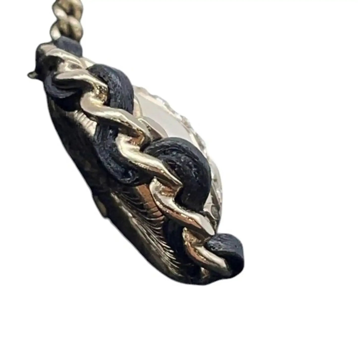 Chanel Gold Plated Faux Pearl CC Rhinestone Pendant Necklace
