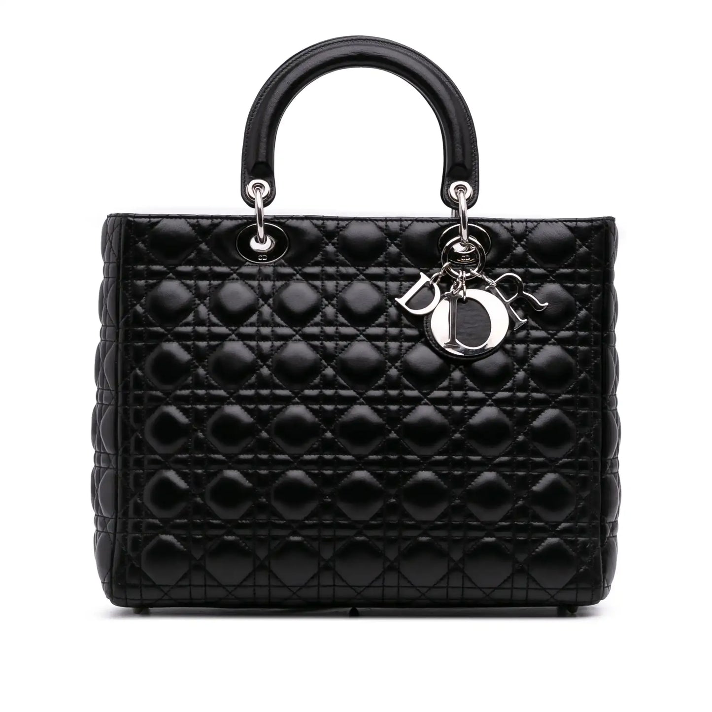 Dior Large Lambskin Cannage Lady Dior
