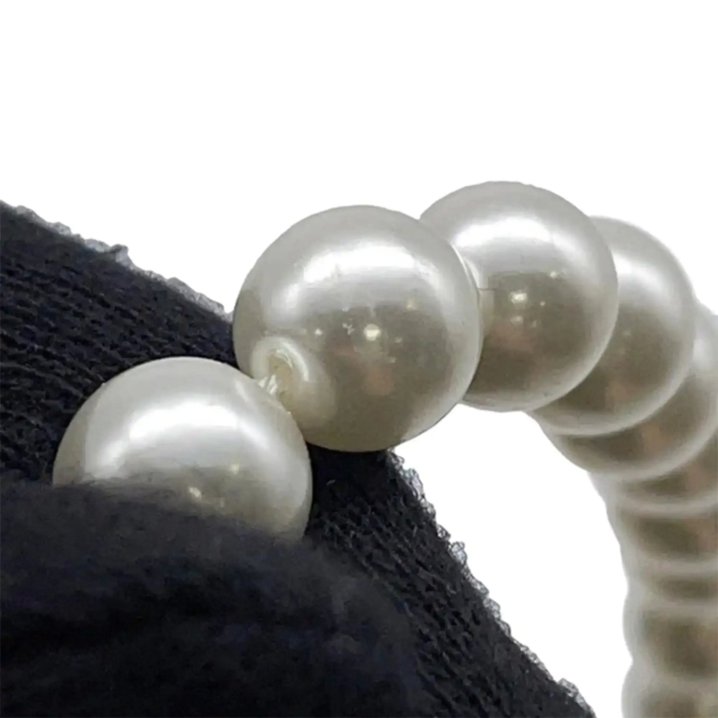 Miu Miu Gold Plated Faux Pearl Long Necklace