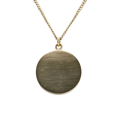 Chanel Gold Plated Enamel Camelia Pendant Necklace