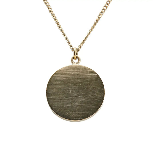 Chanel Gold Plated Enamel Camelia Pendant Necklace
