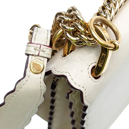 Fendi Small Scalloped Leather Kan I Crossbody