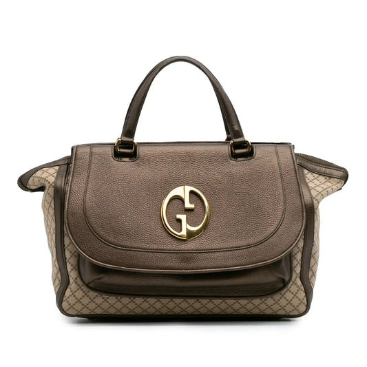 Gucci Medium Diamante Canvas 1973 Handbag