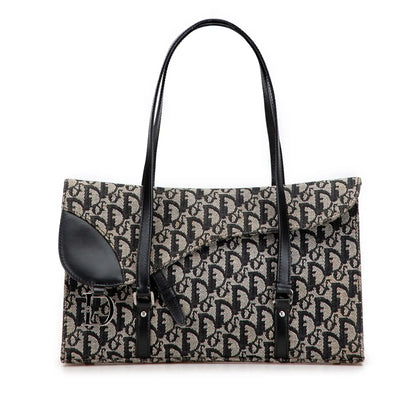 Dior Diorissimo Trotter Canvas Saddle Shoulder Bag