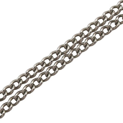 Chanel Silver Plated CC Rhinestone Snowflake Pendant Necklace