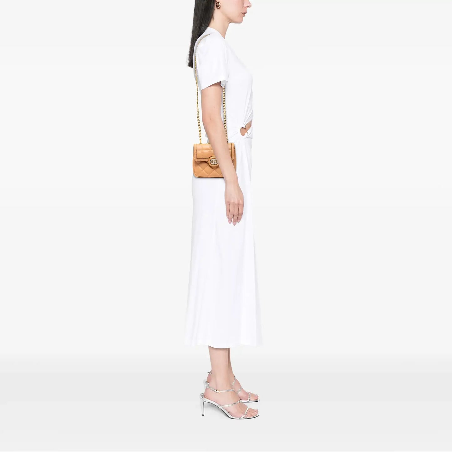 Gucci Mini Leather Deco Chain Shoulder Bag