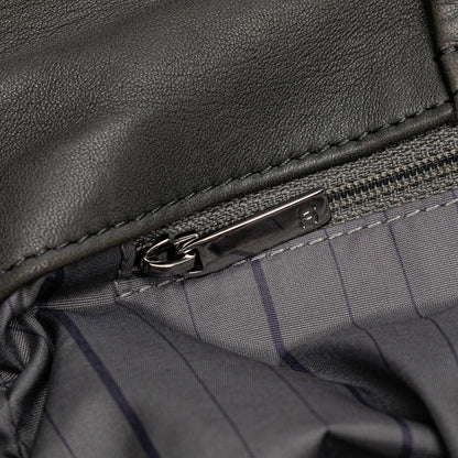 Chanel Lambskin Studded CC Accordion Flap