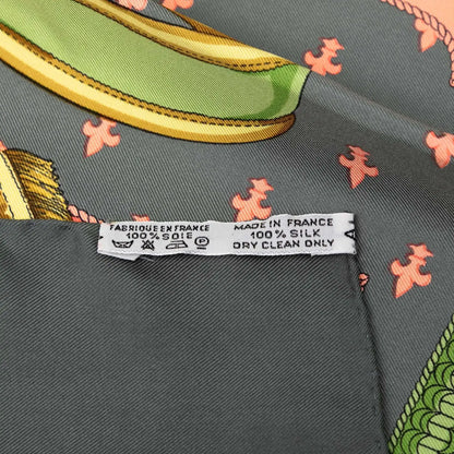 Hermès Selles A Housse Silk Scarf 90