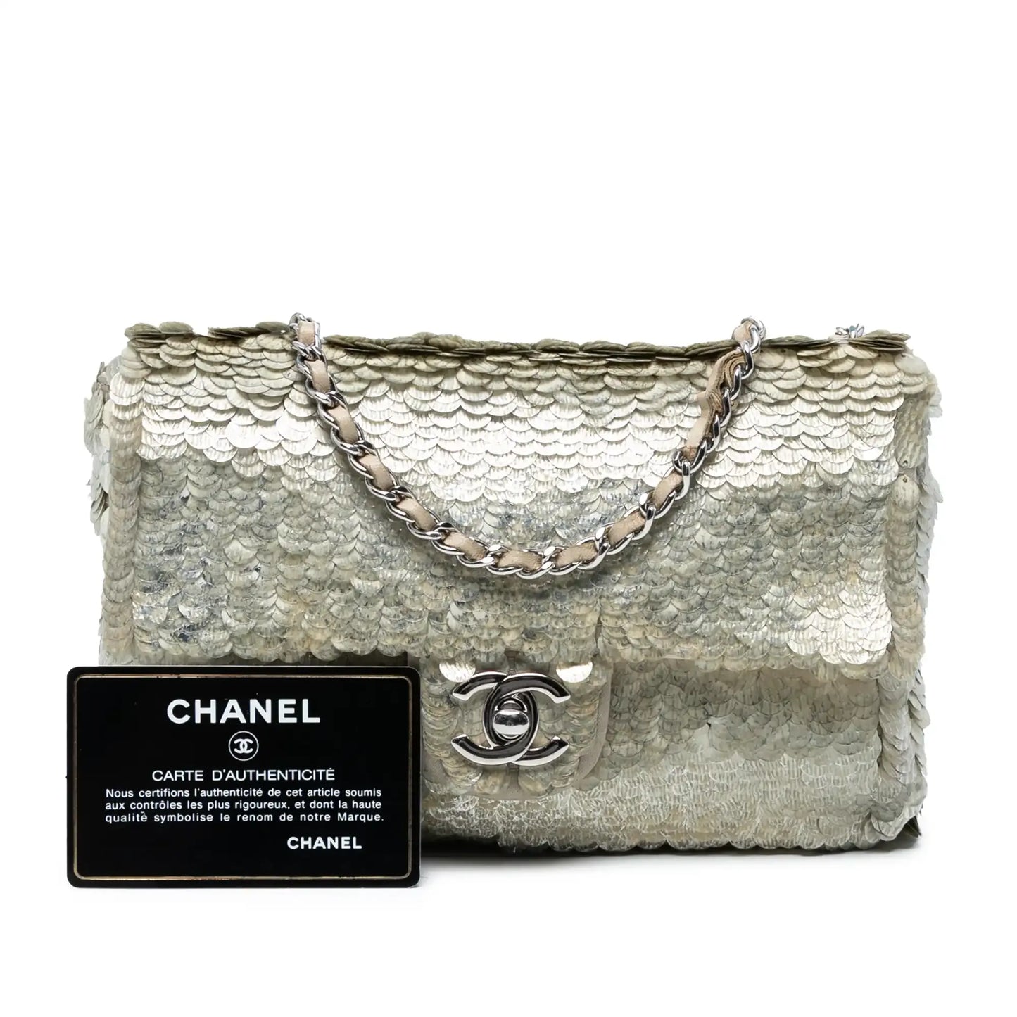 Chanel Small Paillettes Sequin Single Flap