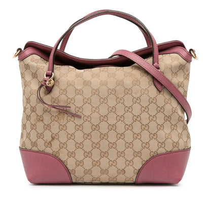 Gucci Medium GG Canvas Bree Satchel