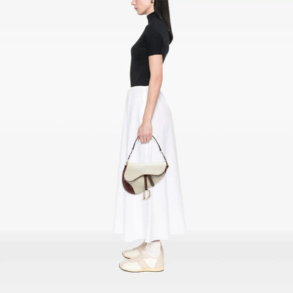 Dior Canvas Saddle Bag