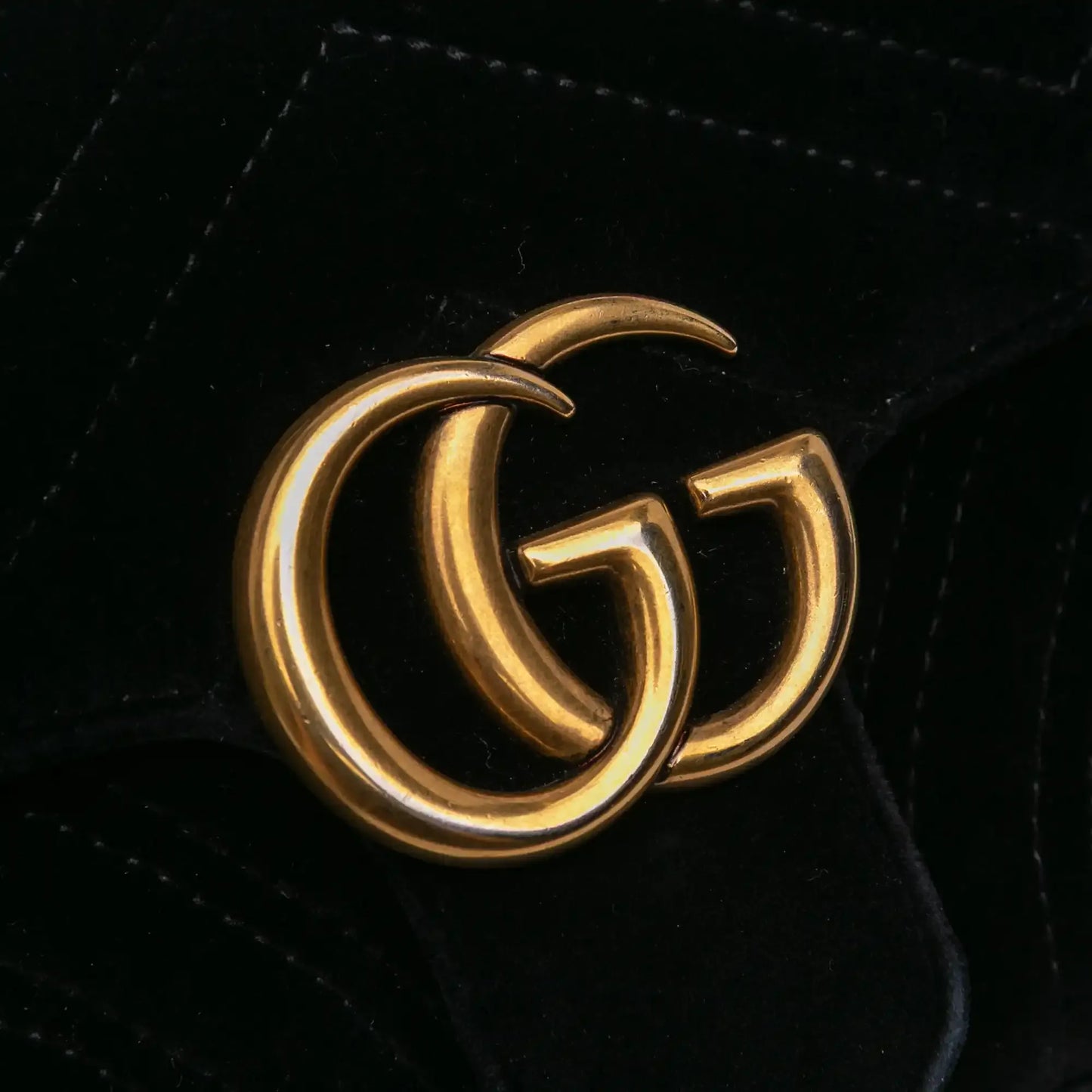 Gucci Small GG Marmont Matelasse Velvet Shoulder Bag