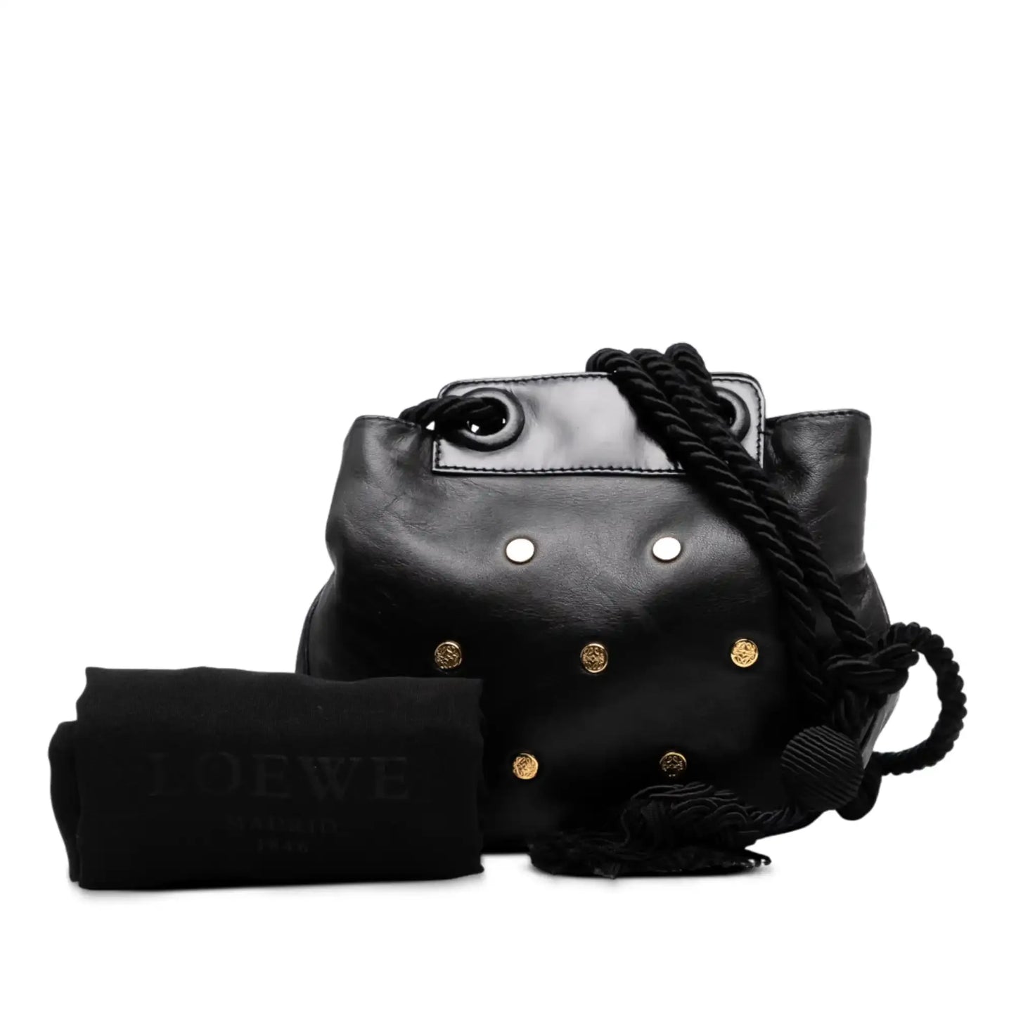 Loewe Studded Leather Drawstring Crossbody