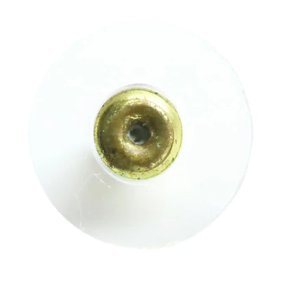 Chanel CC Gold Plated Faux Pearl Swing Push Back Earrings