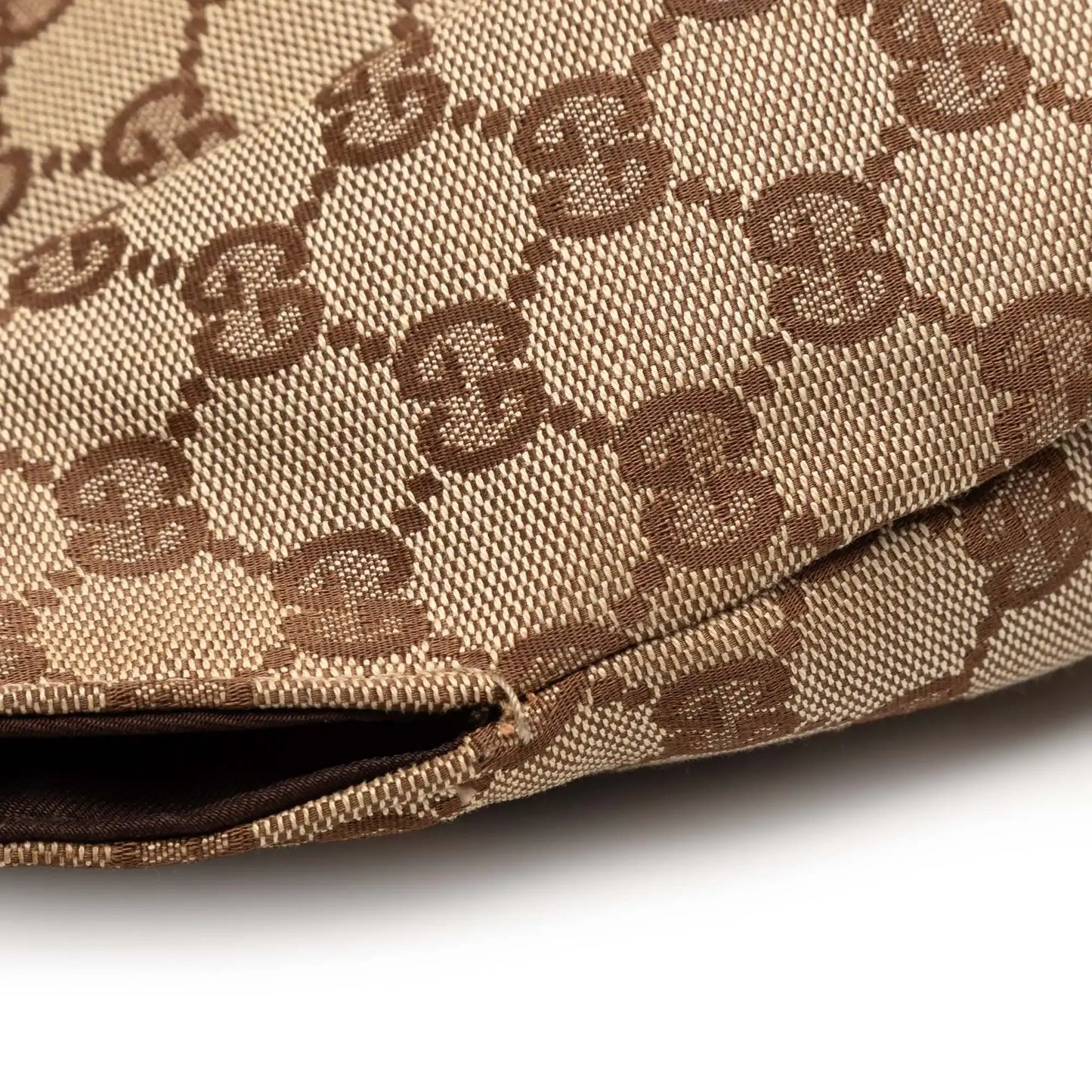 Gucci Studded GG Canvas Bamboo Hobo